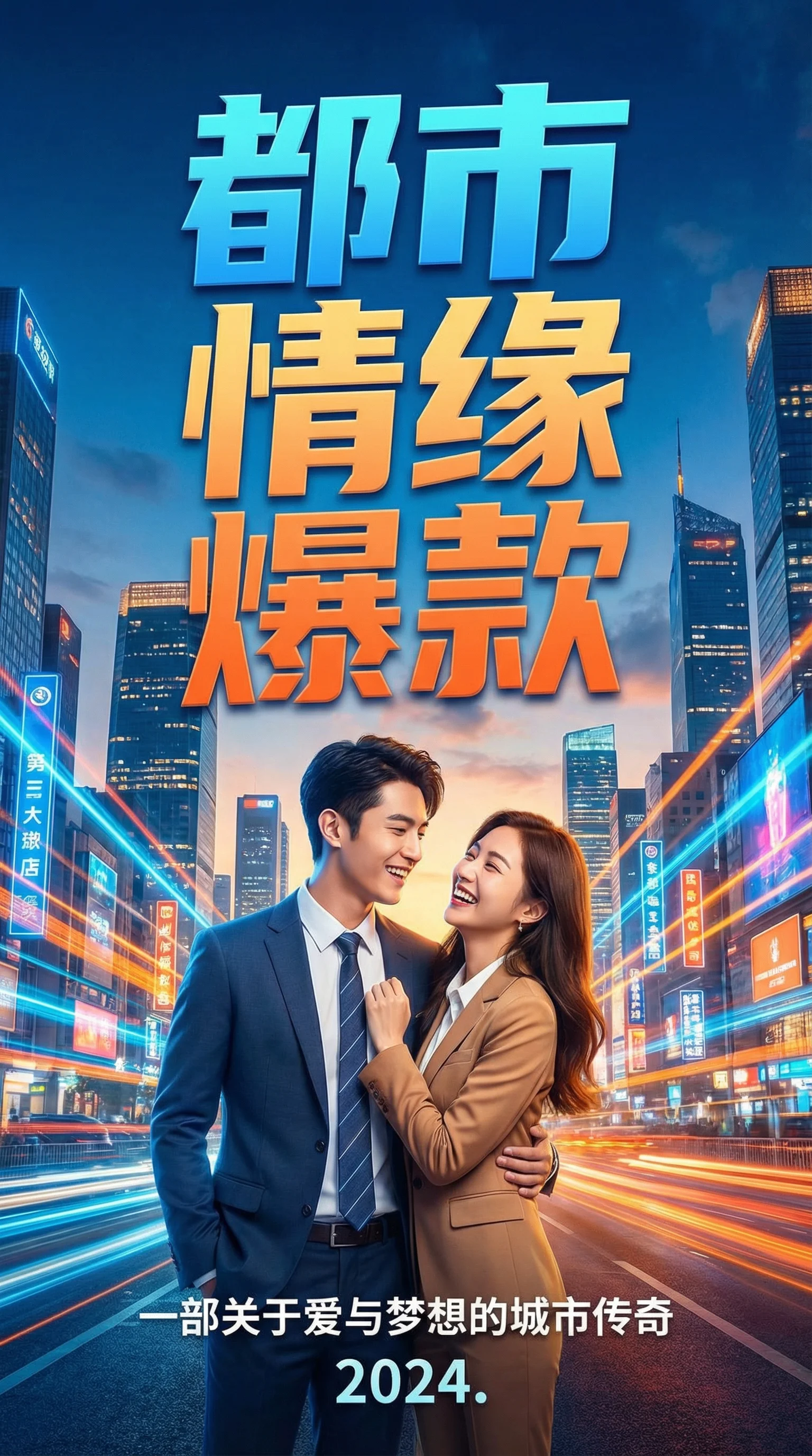 都市情缘爆款海报